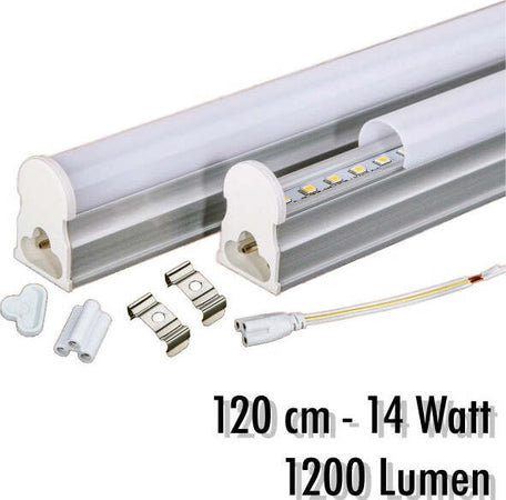 Tubo-T5-Neon-Led-14-Watt-120-Cm-1200-Lmn-Per-Uso-Interno-Luce-Bianca-Plafoniera