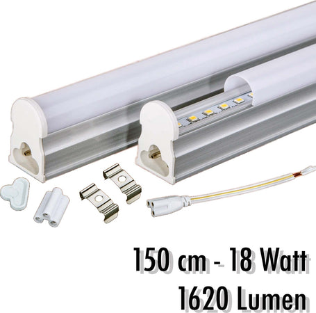 TUBO T5 NEON LED 18 WATT 150 CM 1620 LMN PER USO INTERNO LUCE BIANCA PLAFONIERA  Trade Shop italia - Napoli, Commerciovirtuoso.it