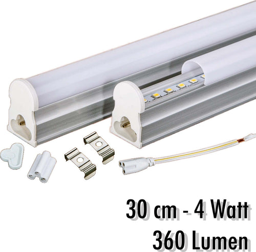 TUBO T5 NEON LED 4 W WATT 30 CM 360 LUMEN PER USO INTERNO LUCE BIANCA PLAFONIERA  Trade Shop italia - Napoli, Commerciovirtuoso.it