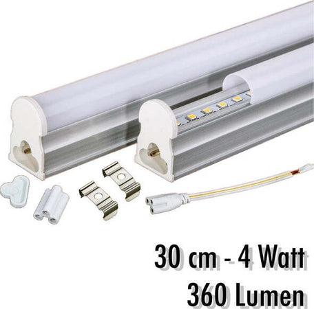 Tubo-T5-Neon-Led-4-W-Watt-30-Cm-360-Lumen-Per-Uso-Interno-Luce-Bianca-Plafoniera