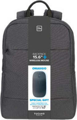 TUCANO-Backpack-Zaino-Notebook-+-Mouse-Wireless-Grigio-Scuro