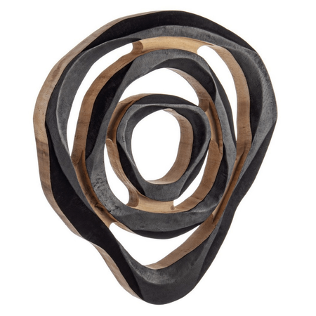 Decorazione parete "Lenwood Nera S" legno suar massiccio, finitura finale a base di introcellulosa