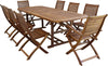 TURRIS---set-tavolo-da-giardino-allungabile-180/240x100-compreso-di-6-sedie-e-2-poltrone-in-legno-massiccio-di-acacia-Marrone-Milani-Home