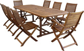 TURRIS---set-tavolo-da-giardino-allungabile-180/240x100-compreso-di-6-sedie-e-2-poltrone-in-legno-massiccio-di-acacia-Marrone-Milani-Home