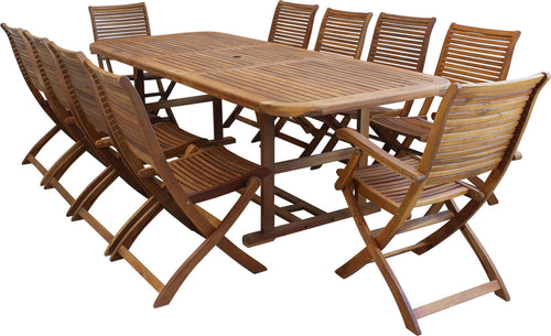 TURRIS---set-tavolo-da-giardino-allungabile-180/240x100-compreso-di-8-sedie-e-2-poltrone-Marrone-Milani-Home