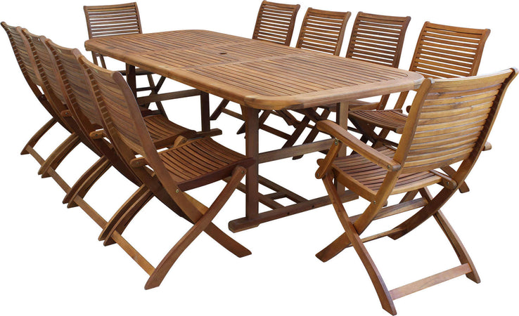 TURRIS---set-tavolo-da-giardino-allungabile-180/240x100-compreso-di-8-sedie-e-2-poltrone-Marrone-Milani-Home