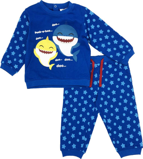 Tuta Baby Shark Misure da 12 a 36 Mesi Primavera Moda/Prima infanzia/Abbigliamento/Bambina 0-24/Completini e coordinati/Completi due pezzi con pantalone Store Kitty Fashion - Roma, Commerciovirtuoso.it