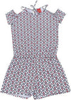 Tuta Bambina Estiva Completo Bianco Rosso Ciliegie 100% Cotone Estivo Bimba Mono Pezzo Estate Shorts Canotta Completino tutina Piccole Canaglie - Tropea, Commerciovirtuoso.it