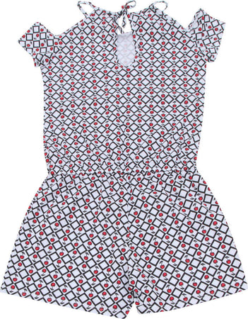 Tuta Bambina Estiva Completo Bianco Rosso Ciliegie 100% Cotone Estivo Bimba Mono Pezzo Estate Shorts Canotta Completino tutina Piccole Canaglie - Tropea, Commerciovirtuoso.it