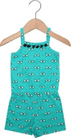 Tuta Bambina Estiva Completo Verde Acqua 100% Cotone Estivo Bimba Mono Pezzo Estate Shorts Canotta Completino tutina Piccole Canaglie - Tropea, Commerciovirtuoso.it