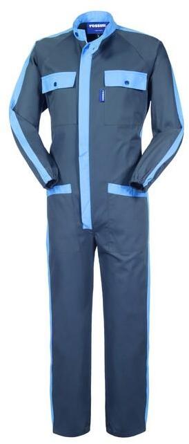 Tuta Bruxelles Grigio Azzurro Tuta Meccanico Team Racing Officina Gommista Benzinaio