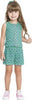 Tuta Completo All Over Bimba Tutina Coordinata Pantaloni Corti Canotta Bambina Verde Acqua Rosa Micro Fantasia Completino Fashion 100% Cotone tutina Piccole Canaglie - Tropea, Commerciovirtuoso.it