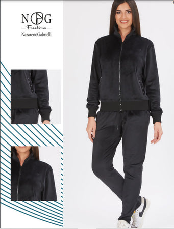 Tuta Donna In Ciniglia Misura Calibrata Felpa Full Zip E Polsini Nazareno Gabrielli Ideale Per La Palestra Moda/Donna/Abbigliamento/Abbigliamento sportivo/Completi sportivi/Tute da ginnastica La Bottega di Giò - Gravina di Catania, Commerciovirtuoso.it