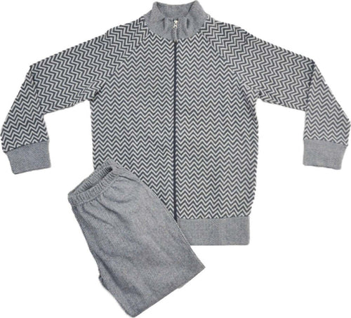 Tuta Donna Punto Milano Lormar Tuta Da Ginnastica Grigia Fantasia Zig Zag Felpa Con Zip + Pantalone Lungo Vita Elastica Moda/Donna/Abbigliamento/Abbigliamento sportivo/Completi sportivi/Tute da ginnastica Puleo Casa - Palermo, Commerciovirtuoso.it