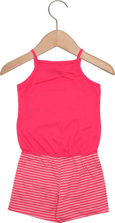 Tuta Estiva Bimba Rosa 100% Cotone Salopette Estiva Mono Pezzo Rosa Righe Cuore Tutina Estiva Canottiera Pantaloni Corti Bambina tutina Piccole Canaglie - Tropea, Commerciovirtuoso.it