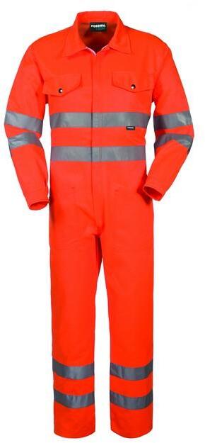 Tuta Hi-Vis Arancio Tuta da Lavoro Alta Visibilità da Cantiere Asfaltatore Lavori Stradali