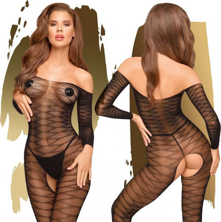 NLAND Body Da Donna Lingerie Trasparente Bodysuit A Rete Completo Intimo In Pizzo Una Spalla Con Strass(Giallo - Foto 6