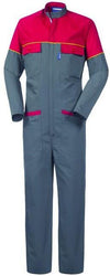 Tuta Sidney Grigio/Rosso Tuta Meccanico Team Racing Officina Gommista Benzinaio