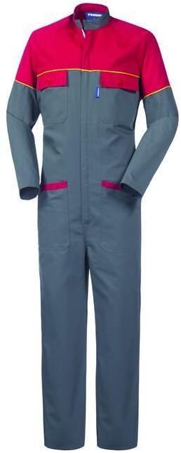 Tuta Sidney Grigio/Rosso Tuta Meccanico Team Racing Officina Gommista Benzinaio