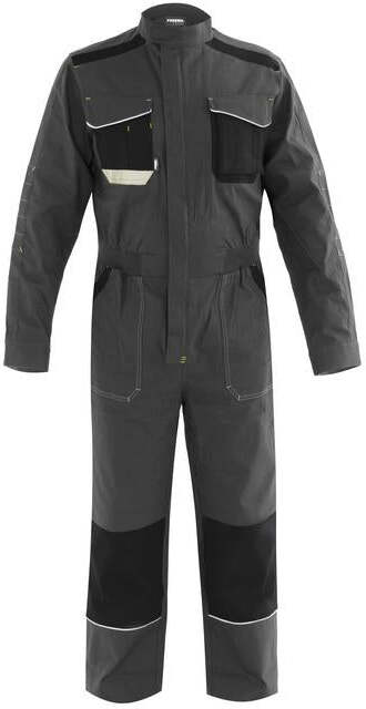 Tuta UltraFlex Grigio Elasticizzata Tuta da Lavoro Meccanico Carrozziere Officina