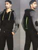 Tuta Uomo Nera e Grigia XL 100% Cotone Felpato Completo Sport per Lui Felpa con Cappuccio + Pantaloni Neri Invernali art. iu 035 Tuta Uomo Sport Abbigliamento da Casa L'Orchidea - Siderno, Commerciovirtuoso.it