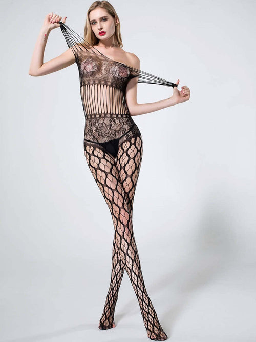 Tutina A Rete Catsuit Lingerie Hot Completo Sexy Con Ricami Tg Unica Nero 70147 Emozioni piccanti (vm18) > Intimo Sexy Trade Shop italia - Napoli, Commerciovirtuoso.it
