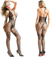 Tutina-A-Rete-Catsuit-Lingerie-Hot-Completo-Sexy-Con-Ricami-Tg-Unica-Nero-75143