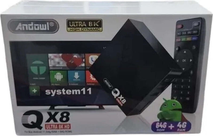 Tv Box 8k Ultra Hd Android 11.0 4g Ram + 64g Rom Smart Tv Smarttv Youtube Qx8 Elettronica/Home Cinema TV e video/Dispositivi per lo Streaming/Client Streaming Trade Shop italia - Napoli, Commerciovirtuoso.it