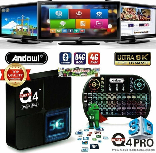 Tv Box Hdmi Bluetooth 4gb Ram 64gb Rom 6k Ultra Hd Trasforma Tv Android Tv Q4pro Elettronica/Home Cinema TV e video/Dispositivi per lo Streaming/Client Streaming Trade Shop italia - Napoli, Commerciovirtuoso.it
