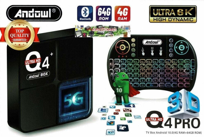 Tv Box Hdmi Bluetooth 4gb Ram 64gb Rom 6k Ultra Hd Trasforma Tv Android Tv Q4pro Elettronica/Home Cinema TV e video/Dispositivi per lo Streaming/Client Streaming Trade Shop italia - Napoli, Commerciovirtuoso.it