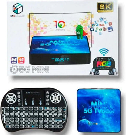 Tv Box Q5gmini Ultra 6k Hd 4g Ram + 64g Wi-fi Android 10 Smart Tv Box Tastiera Elettronica/Home Cinema TV e video/Dispositivi per lo Streaming/Client Streaming Trade Shop italia - Napoli, Commerciovirtuoso.it