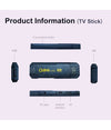 Tv Stick 4k Ultra Hd Con Telecomando Lettore Multimediale 16gb+256gb Androidtv