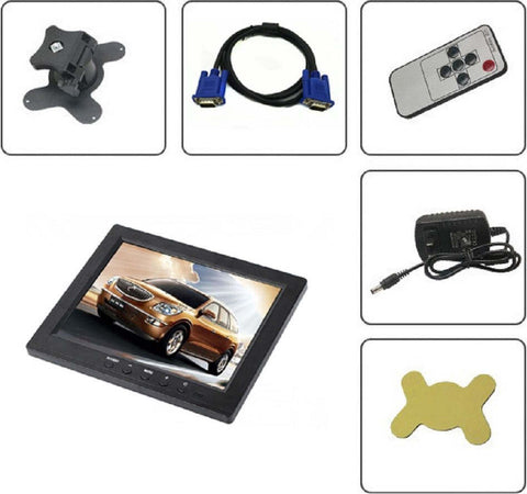 Tv Televisore Monitor Lcd 8'' Tft Videosorveglianza Vga Bnc Hdmi Usb Telecomando Elettronica/Informatica/Monitor Trade Shop italia - Napoli, Commerciovirtuoso.it
