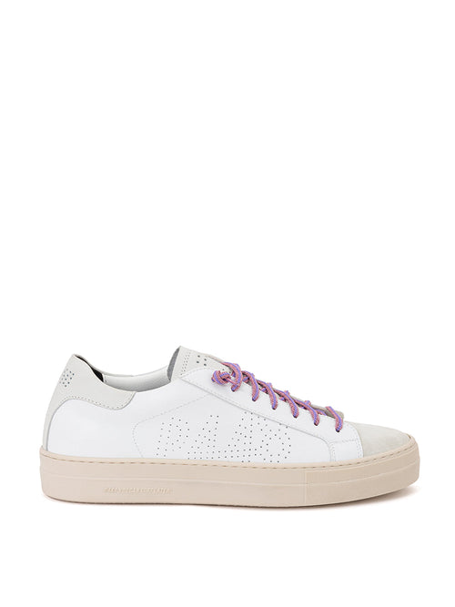 P448 Sneaker Thea in pelle Bianca da donna