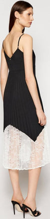 Twin Set Abito Donna Longuette Plissé Con Pizzo Chantilly Estivo Vestito TwinSet Romantico Spalline Sottili Tinta Unita Abitino Lungo Sotto il Ginocchio Moda/Donna/Abbigliamento/Vestiti/Sera e Cerimonia You Store - Messina, Commerciovirtuoso.it