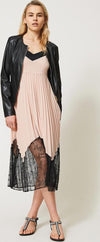 Twin Set Abito Donna Longuette Plissé Con Pizzo Chantilly Estivo Vestito TwinSet Romantico Spalline Sottili Tinta Unita Abitino Lungo Sotto il Ginocchio Moda/Donna/Abbigliamento/Vestiti/Sera e Cerimonia You Store - Messina, Commerciovirtuoso.it