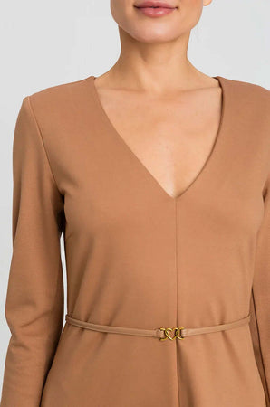 TWINSET-|-Abito-corto-con-effetto-pelle
