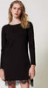 TWINSET-|-Abito-corto-con-pizzo