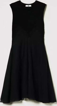 TWINSET-|-Abito-corto-con-trasparenze
