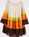TWINSET-|-Abito-corto-in-mussola-color-block
