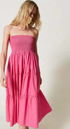 TWINSET-|-Abito-gonna-in-popeline
