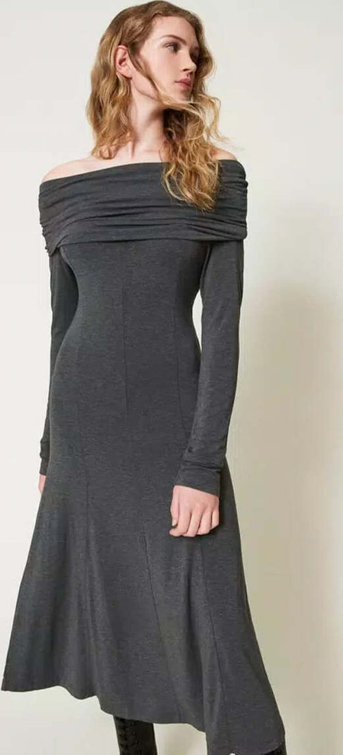 TWINSET-|-Abito-longuette-in-jersey