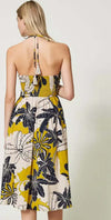 TWINSET-|-Abito-longuette-in-popeline-stampato