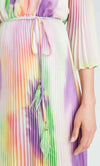 TWINSET-|-Abito-lungo-plissé-stampa-tie-dye