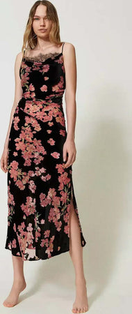 TWINSET-|-Abito-sottoveste-fantasia-a-fiori