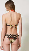 TWINSET-|-Bikini-slip-con-fiocchi-lurex-a-stampa-chevron