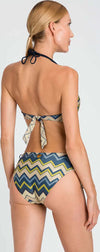 TWINSET-|-Bikini-slip-coulisse-lurex-a-stampa-chevron