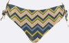 TWINSET-|-Bikini-slip-coulisse-lurex-a-stampa-chevron