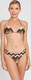 TWINSET-|-Bikini-slip-lurex-a-stampa-chevron