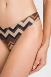 TWINSET-|-Bikini-slip-lurex-a-stampa-chevron